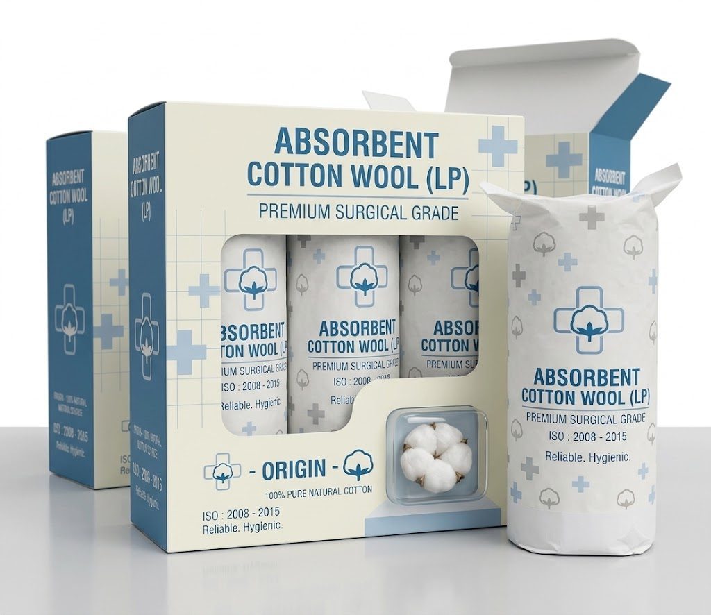 Absorbent Cotton โ Bandages & Cotton available at Khattri Surgicals, Kanpur