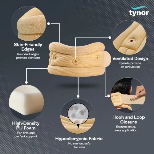 Soft Cervical Collar – Lumbar Belts & Collars available at Khattri Surgicals, Kanpur