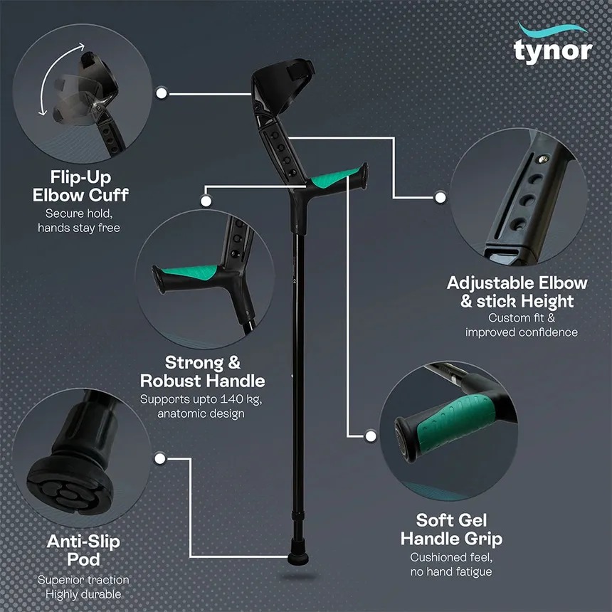 Elbow Crutches – Walking Aids & Crutches available at Khattri Surgicals, Kanpur