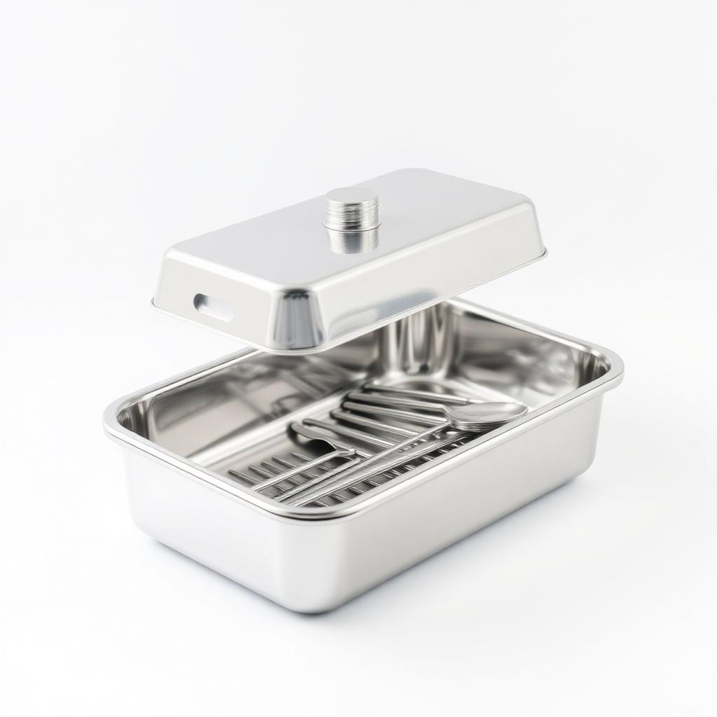 Instrument Tray with Cover – Hospital Holloware available at Khattri Surgicals, Kanpur