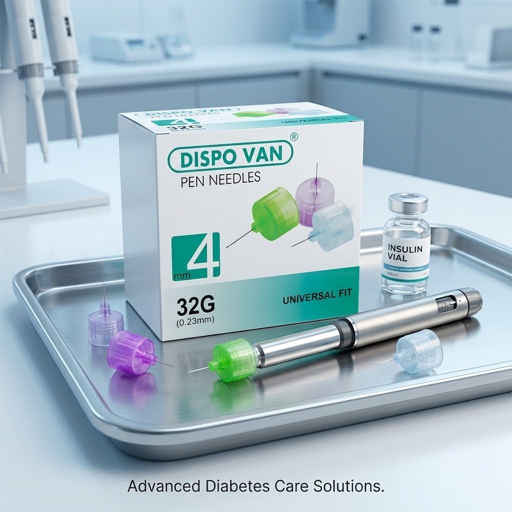 Insulin Pen Needles (Dispovan) – Syringes & Needles available at Khattri Surgicals, Kanpur