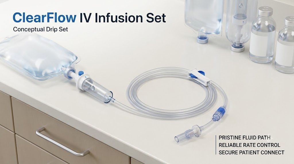 IV Infusion Set (Romsons, Polymed) โ IV Sets & Catheters available at Khattri Surgicals, Kanpur