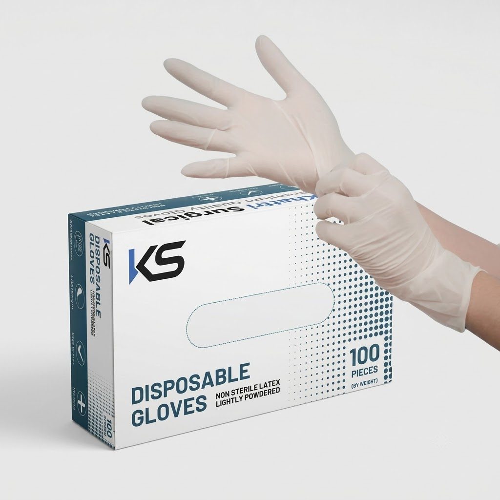 Latex Surgical Gloves (Surgicare, SURGIPLUS) – Surgical Gloves available at Khattri Surgicals, Kanpur
