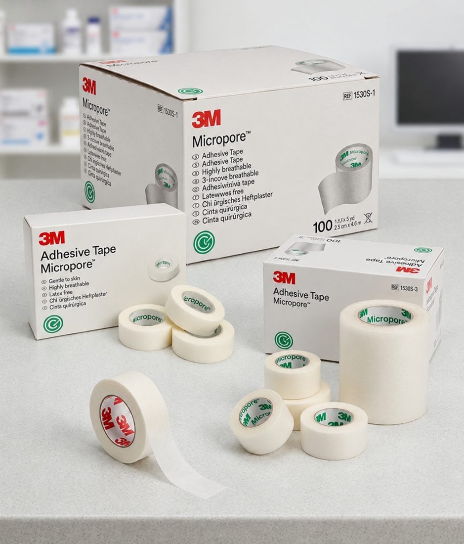 Micropore Paper Tape (3M) – Surgical Tapes available at Khattri Surgicals, Kanpur