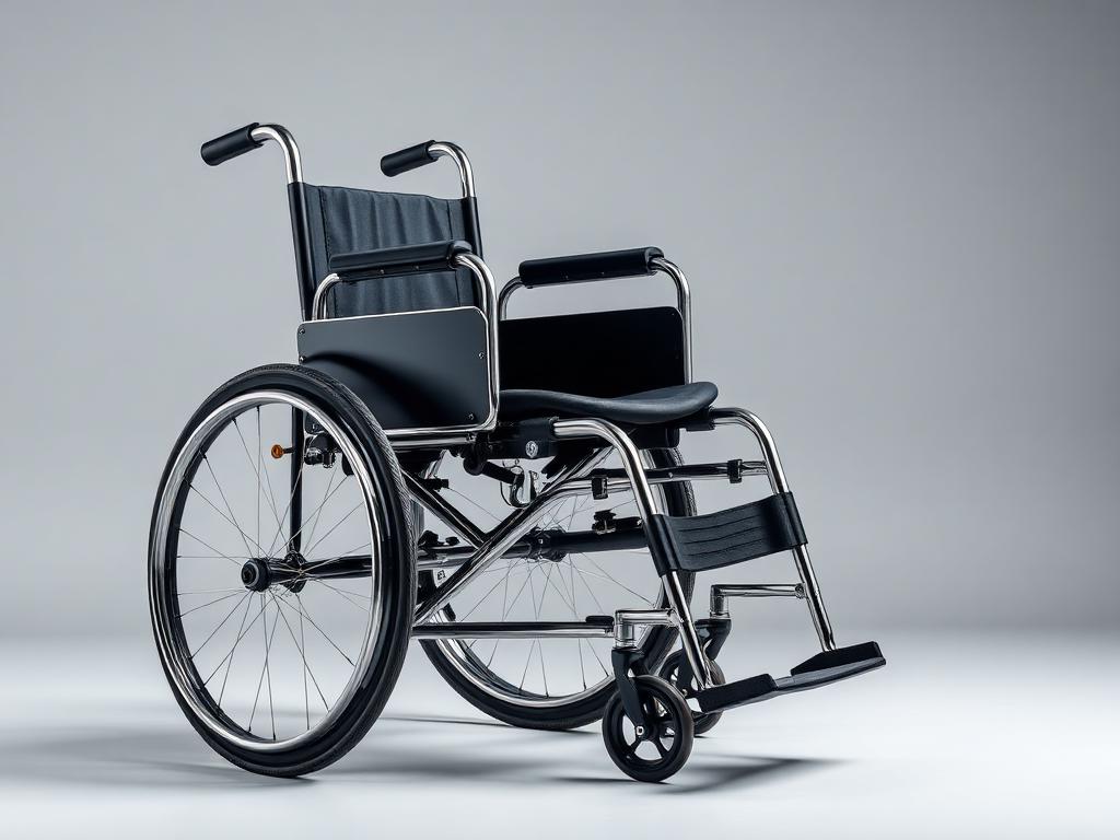 Heavy-Duty Steel Wheelchair – Wheelchairs available at Khattri Surgicals, Kanpur